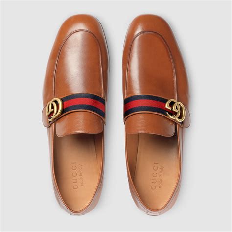 gucci shoes brown men|Gucci men slip on shoes.